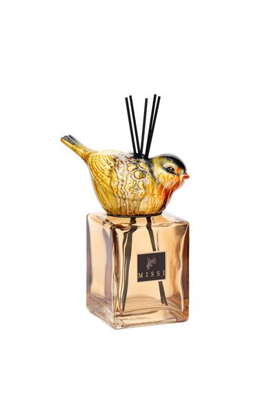 Missi Kendi Kokunu Seç- Bird Collection Amber Kare Cam Çubuklu Difüzör-(Esans...