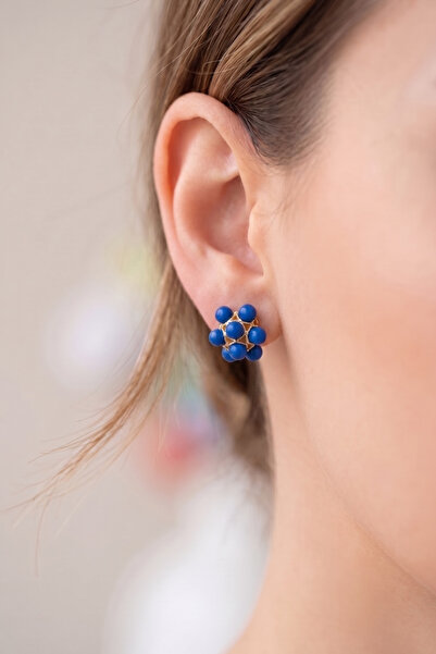 PETEK AKSESUAR Mini Flower Stud Earrings 1 Cm.