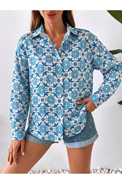mass fashion Γυναικείο σατέν φόρεμα με φλοράλ σχέδιο