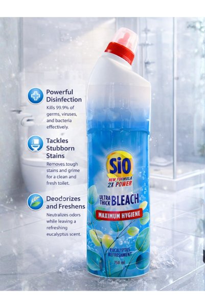 Sio Ultra Thick Bleach Eucalyptus 750 ml – 99.9% Germ & Virus Protection