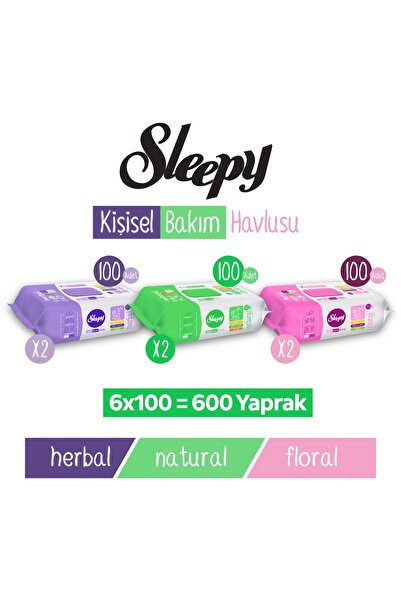 Sleepy Karma Personal Care Towel 6X100 (600 Sheets)