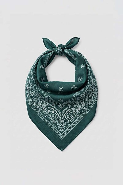 ablukaonline Unisex Μπαντάνα με έθνικ σχέδια σε πράσινο χρώμα