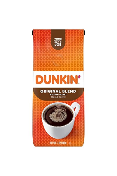 Dunkin ’ Original Blend Medium Roast Ground Coffee, 12 Oz. Bag