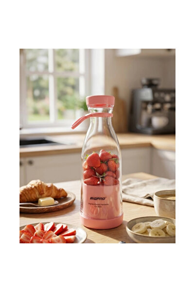 Epilons Kablosuz Taşınabilir Blender Smoothie Milkshake Hazırlama Tek Tuş Kul...