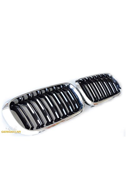 Angels Auto Grile Dubla Sport compatibile cu BMW X5 X6 F15 F16 Crom Negru