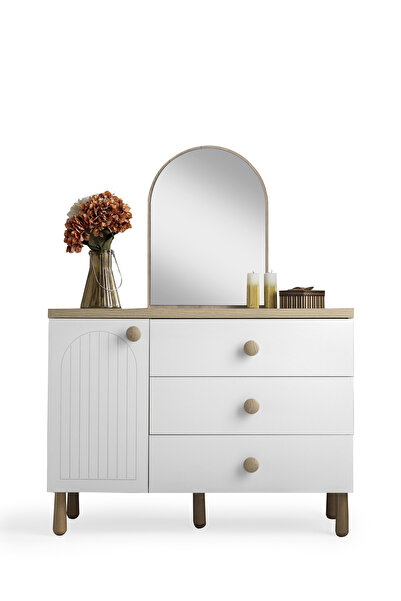 Erz Design Dejavu Modern Çekmeceli Aynalı Şifonyer 120cm