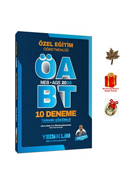 Yediiklim Yayınları 2026 Meb-Ags Öabt Özel Eğitim Öğretmenliği Tamamı Çözümlü...