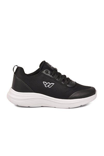 WALKWAY Black-White Textile Lightweight Unisex Sports Shoes Pete g