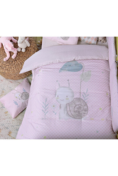 Nef Nef Homeware Nef-Nef Χαριτωμένο Παιδικό Πάπλωμα Σαλιγκάρι 110x140 Ροζ