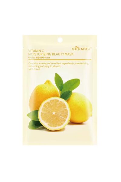 SEOMOU Natural Facial Sheet Mask, Moisturizing Hydrating Fruit Facial Mask Fo...
