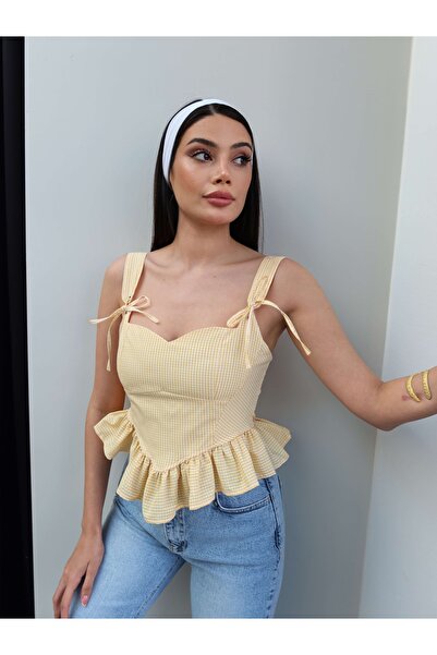 ESRAHELVACI Μπλούζα με λεπτομέρεια με οπίσθια θηλιά και τιράντες