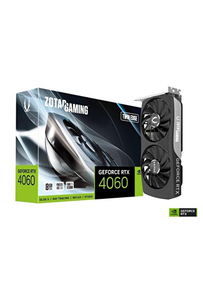Zotac RTX4060 KUTULU Gaming Twin Edge ZT-D40600E-10M 128Bit GDDR6 8 GB Kutulu...