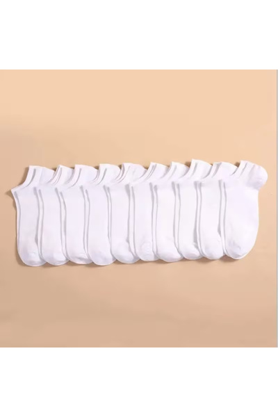 dehaine Set of 10 unisex socks for women and men, white socks, black socks, C...