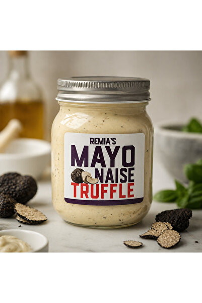 United Foods Remia Siyah Trüflü Mayonez Kavanoz 220 ml - Remia’s Black Truffl...