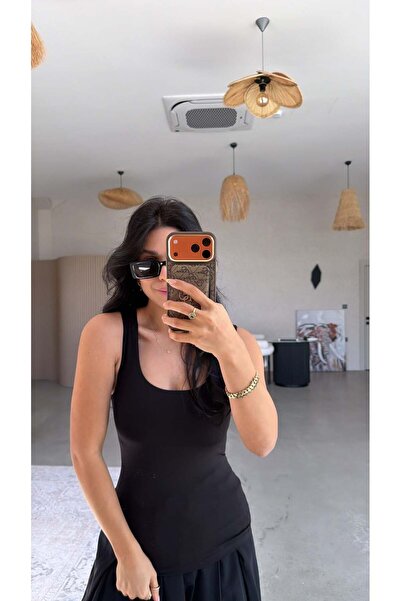 Buket Teke Μαύρο τετράγωνο γιακά από πολυαμίδιο