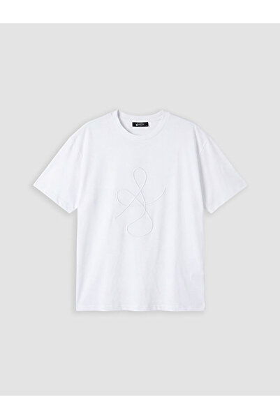 LC Waikiki Soulifewhite Crew Neck Embroidered Women's T-Shirt