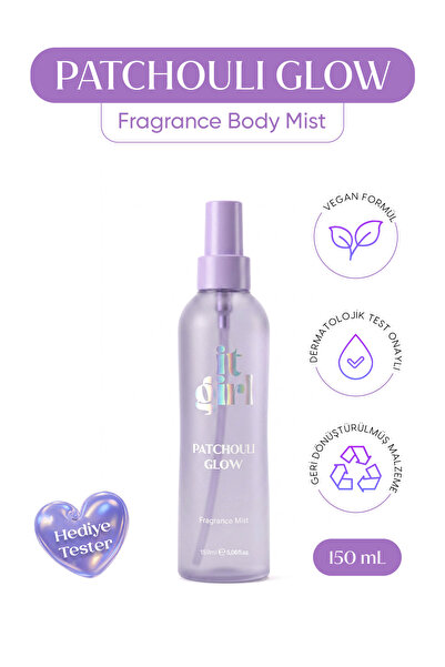 It Girl Patchouli Glow Body Mist Vücut Spreyi 150 ml – Paçuli ve Vanilya Kokusu
