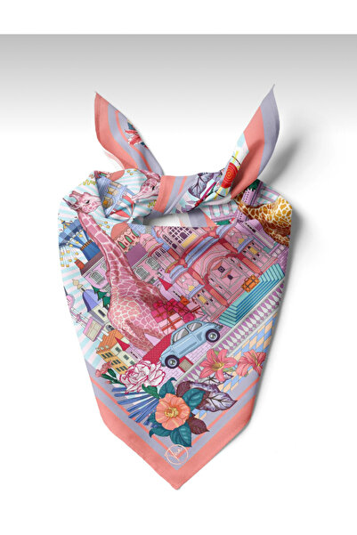 Lavini Scarfs Art City Desen 55*55 cm Bandana/Fular