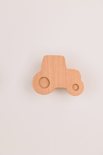 MiniVerse Store MiniVerse Montessori Doğal Ahşap Masif Traktör Temalı Çocuk v...