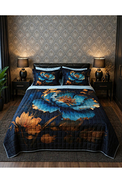AYBERK HOME TEXTİLE Turkuaz Four Seasons Quilted Double Duvet Cover Set