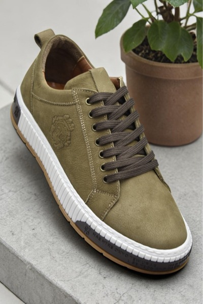 PAPATAY 9012 Orthopedic Sole 100% Genuine Leather Lace-Up Men's Shoes - Casua...