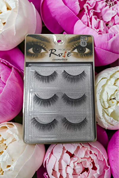 Roesıa Rose Cosmetics 5D Fashion Eyelashes Takma Kirpik 3 ‘lü Set No:13