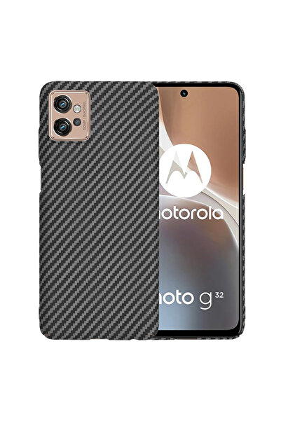 Stef's Cat Θήκη Motorola Moto G32, Γάτα της Στεφ, Κάρβον ινοβάμβακας, μαύρο
