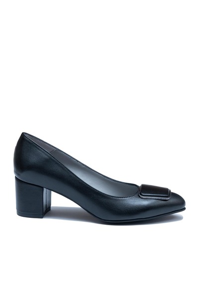 UrbanShoes Pantofi eleganți damă din piele naturală - 186 Negru Box