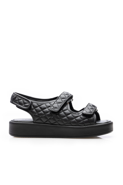 UrbanShoes Sandale cu talpă groasă damă din piele naturală, Leofex - Mostră S...
