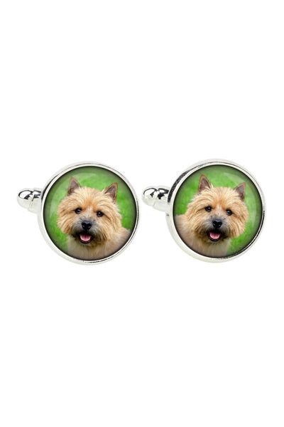 Art - Dog Norwich Terrier - cufflinks, a shirt accessory, a shirt pendant fro...