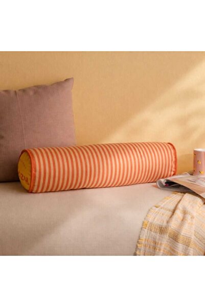 Soft Tide Cylinder Pillow - Ecru - 17x47 cm
