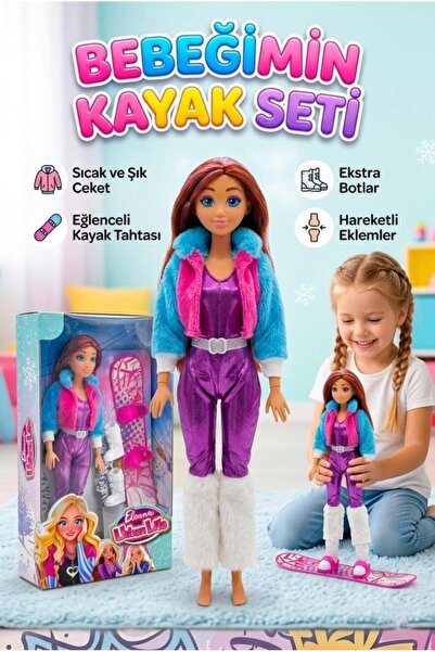 Tıfıl Toys Elonna Urban Life Kayakçı Moda Bebeği - Snowboard ve Kışlık Aksesu...