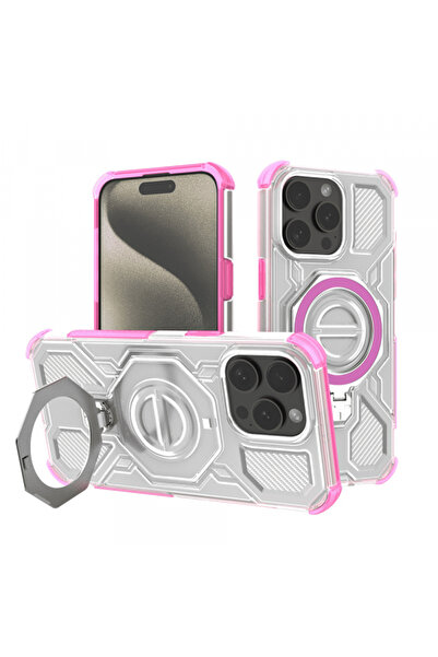 Stef's Cat Husa pentru Apple iPhone 15 Pro, Stef's Cat, Carbon Shield Pro, Roz