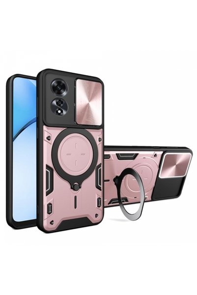 Techsuit Case for Oppo A60, Techsuit, CamGuard Pro, Rose Gold