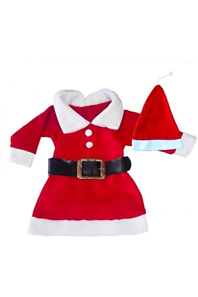 genelartp75 Kız Bebek Çocuk Noel Elbise Noel Baba Kıyafeti Yılbaşı Kostümü Ye...