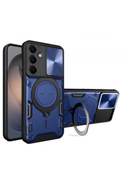 Stef's Cat Case for Samsung Galaxy S26 S942, Stef's Cat, CamGuard Pro, Blue