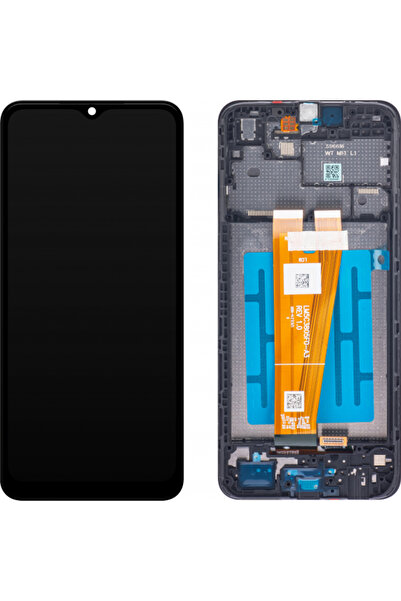 Samsung Οθόνη με οθόνη αφής Galaxy A04 A045, με πλαίσιο, Μαύρο, Service Pack ...