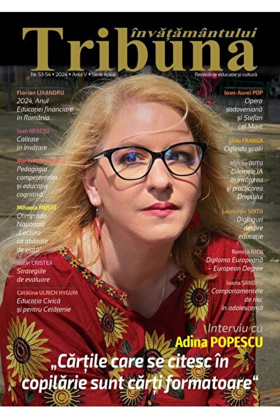 Editura Art Tribuna Învățământului. Revista de educație și cultură Nr. 53-54/...