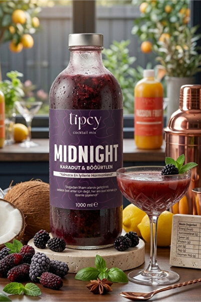 By Tüfekçi Midnight Böğürtlen Karadut Donuk Kokteyl ve Mocktail Karışımı 1000 ml