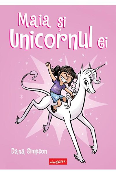 Minigrafic Maia și unicornul ei
