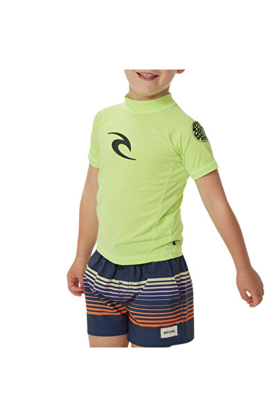 Rip Curl BRAND WAVE UPF Κοντομάνικο Αντιηλιακό Μπλουζάκι Λάιμ