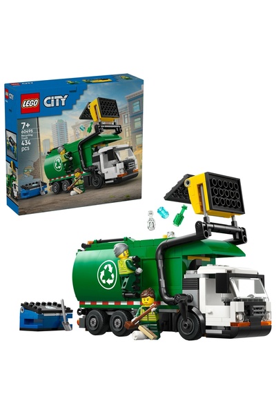 LEGO Σετ Κατασκευής Απορριμματοφόρου Ανακύκλωσης Πόλης 60495