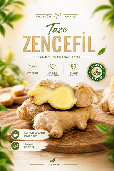 Aktarzane Taze Zencefil 100gr