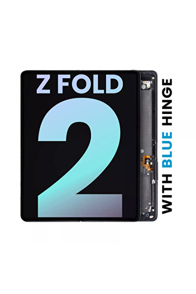 Samsung Galaxy Z Fold 2 5G Pachet de service Ansamblu display interior (Negru...