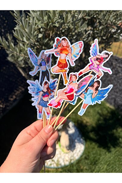 giftica sticker Giftica Manifest Doğum Günü Pasta Süsü 10 Adet
