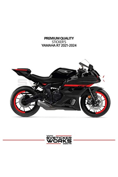 ARONA Yamaha R7 Kırmızı Sticker Set 2021 - 2023