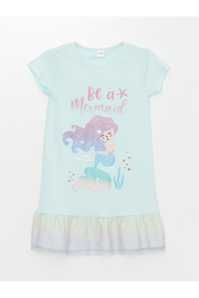 LC Waikiki Crew Neck Printed Girls' Dress