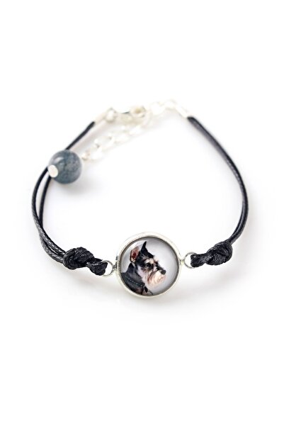Art - Dog Schnauzer I - bracelet with your photo handmade, unique jewelry fro...