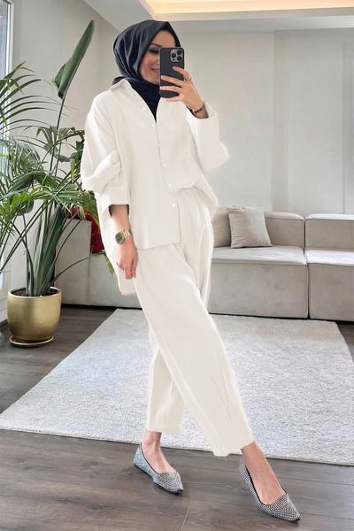 Suede Style 5629 - Κομψό, άνετο γυναικείο σετ από μαλακό ύφασμα Modal