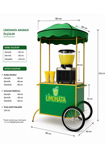 LİMONATA Arabası ve Makinesi